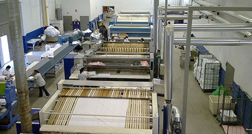 maquinària industrial de bugaderia